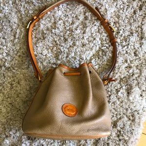 Dooney& Bourke pebble grain leather drawstring - image 1